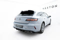 Maxton Design Spoiler CAP 3D passend für VW Arteon R-Line Shooting Brake Mk1 Facelift schwarz Hochglanz