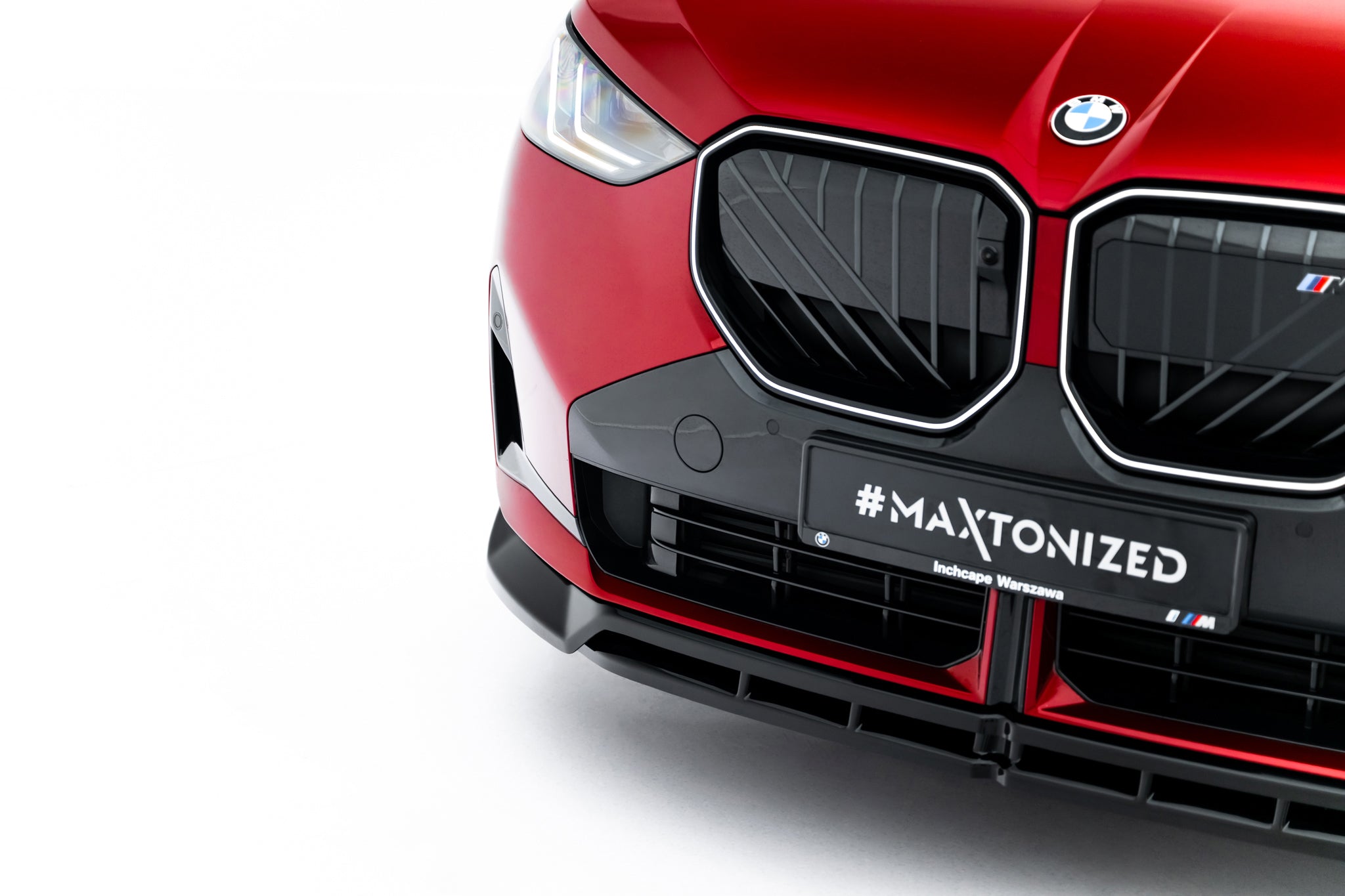 Maxton Design Street+ Spoilerlippe Front Ansatz passend für BMW X3 M50 G45 schwarz Hochglanz