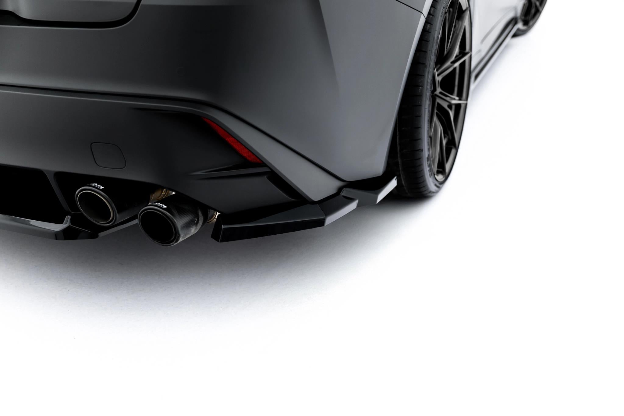 Maxton Design Heck Ansatz Flaps Diffusor passend für Lexus IS 500 Mk3 Facelift 2 (XE30) schwarz Hochglanz