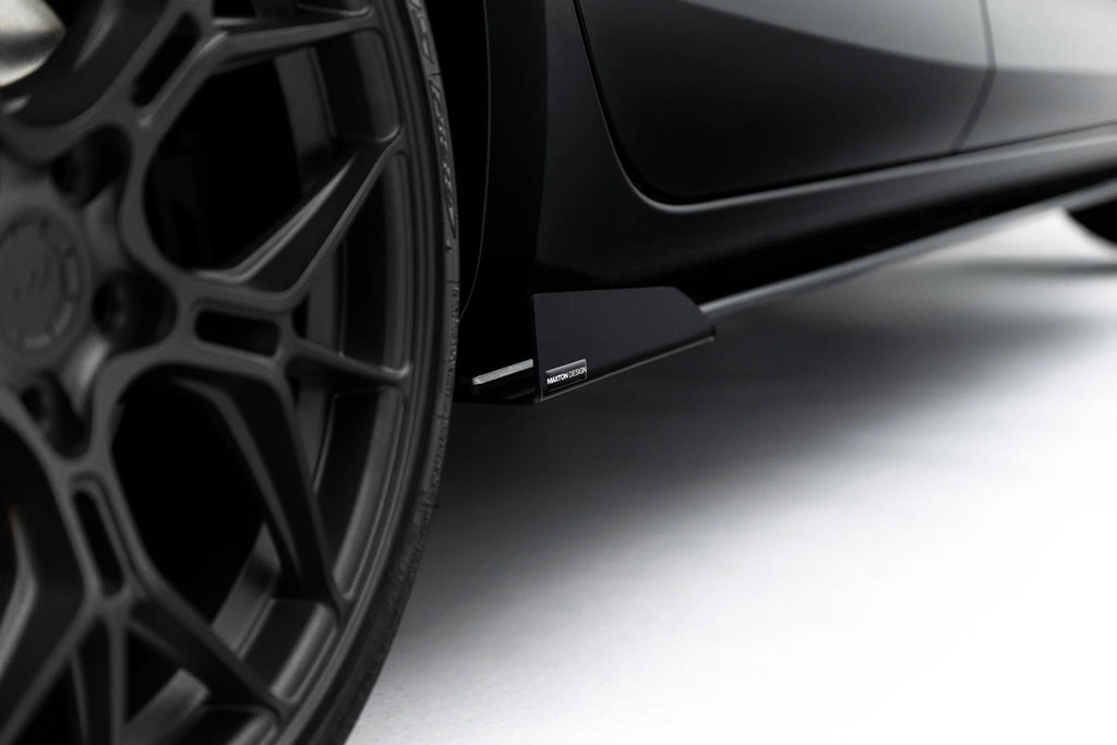 Maxton Design Seitenschweller für Cupra Leon Mk1 Facelift [2024-] | Schwarz Hochglanz | ABS-Kunststoff