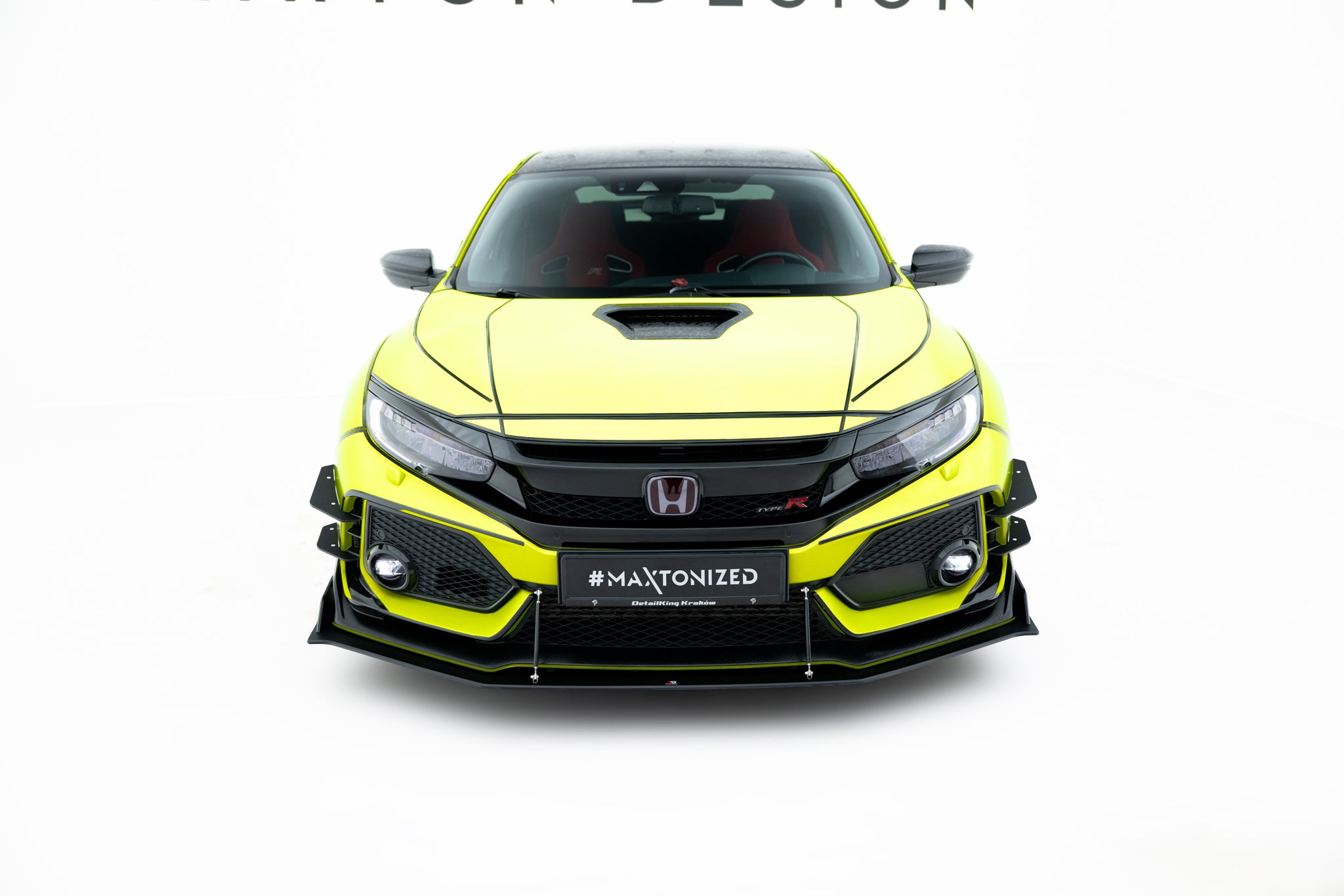 Maxton Design Street Pro Street+ Spoilerlippe Front Ansatz passend für Honda Civic Type-R Mk10 / Mk10 Facelift