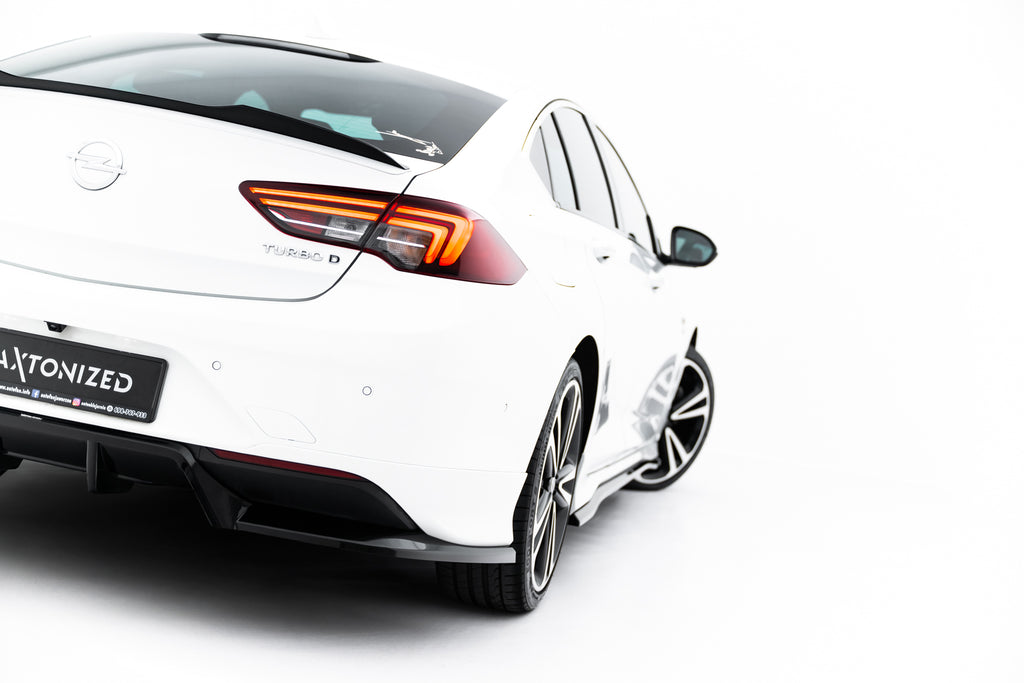 Maxton Design Street+ Mittlerer Diffusor RACE passend für Opel Insignia OPC-Line Mk2 schwarz Hochglanz