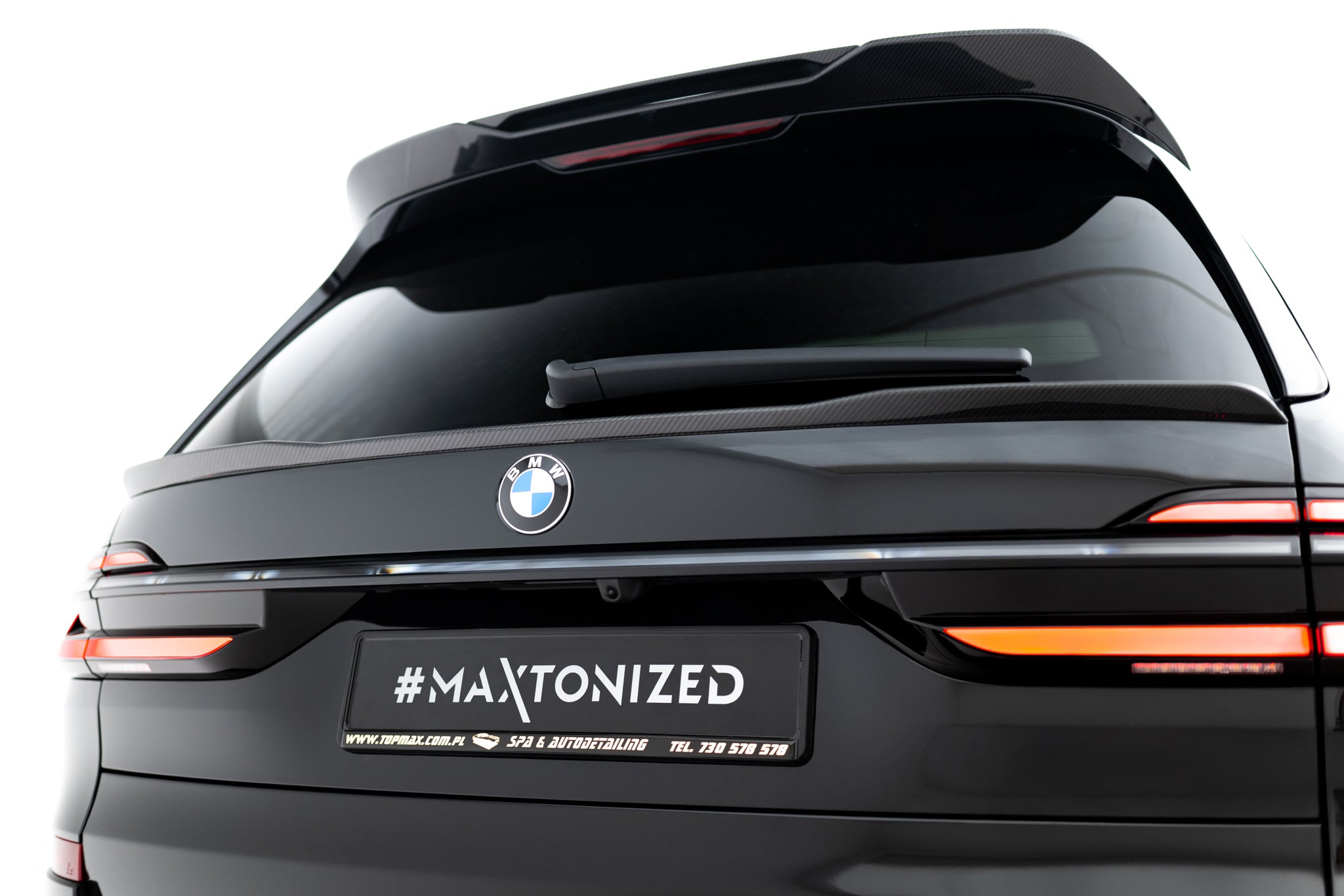 Maxton Design Prepreg Carbon Fiber Heckklappenspoiler (Niedriger) BMW X7 M-Paket G07 für BMW X7 G07