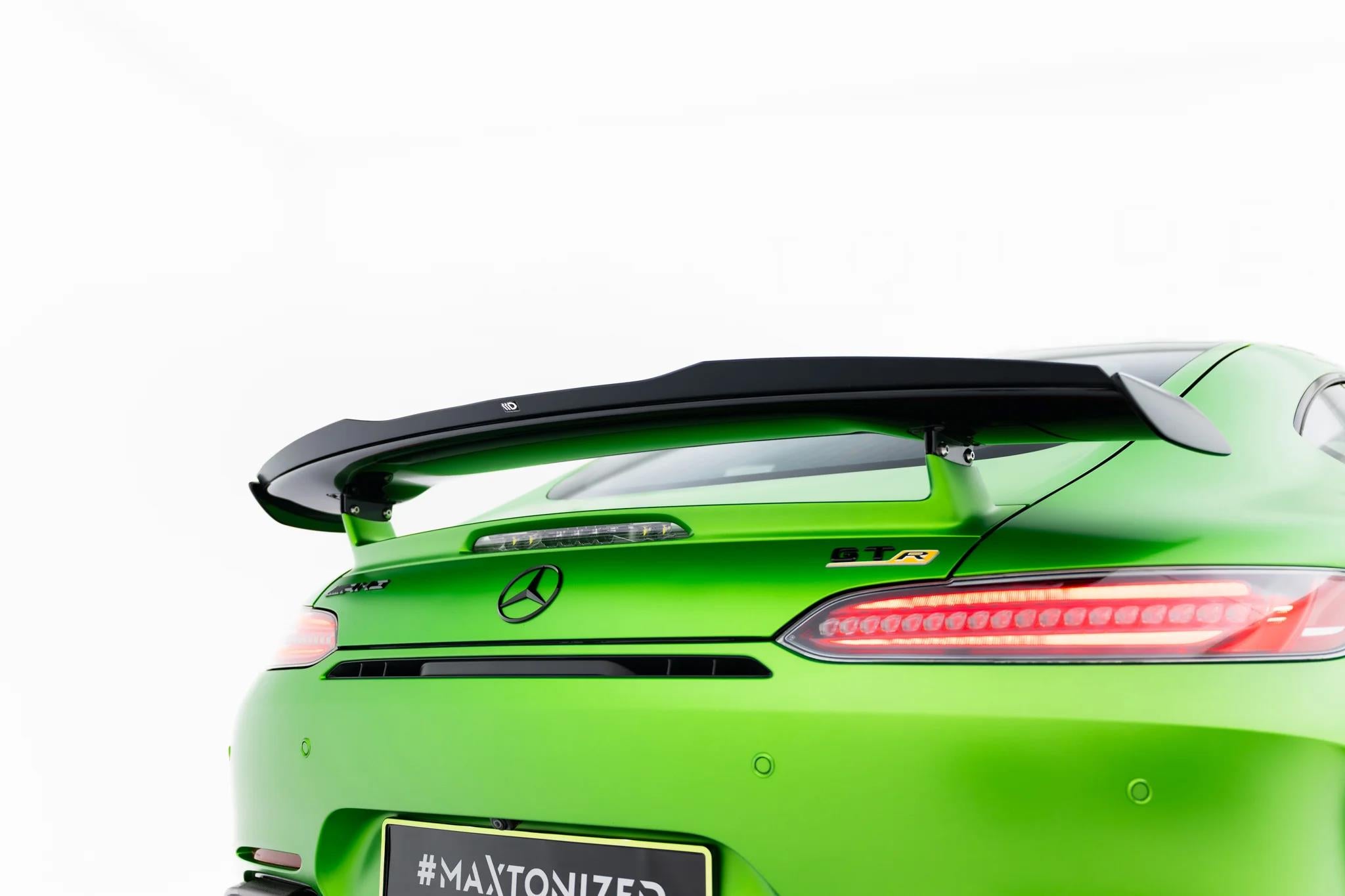 Maxton Design Spoiler CAP passend für Mercedes-AMG GT R C190 Facelift schwarz Hochglanz