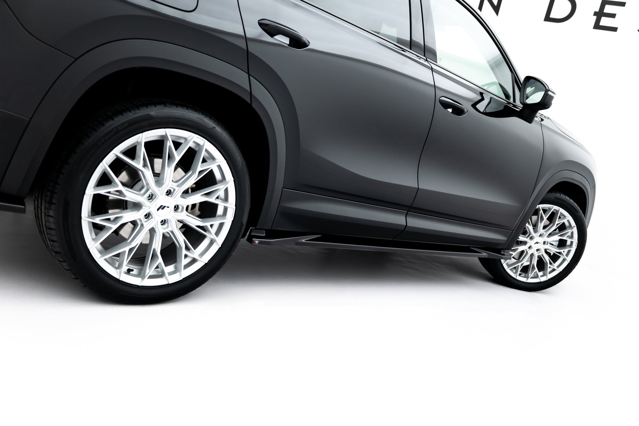 Maxton Design Street+ Seitenschweller Leisten passend für Skoda Kodiaq Mk2 schwarz Hochglanz