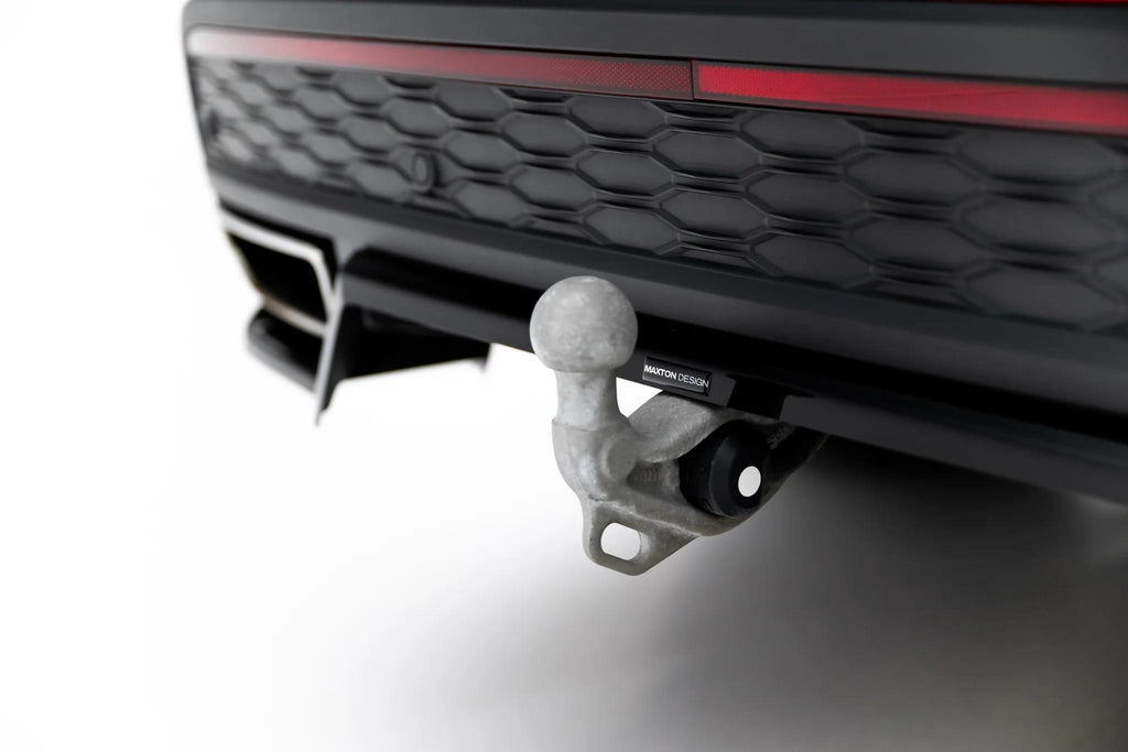 Maxton Design Street+ Mittlerer Diffusor RACE passend für Skoda Kodiaq RS Mk2 schwarz Hochglanz