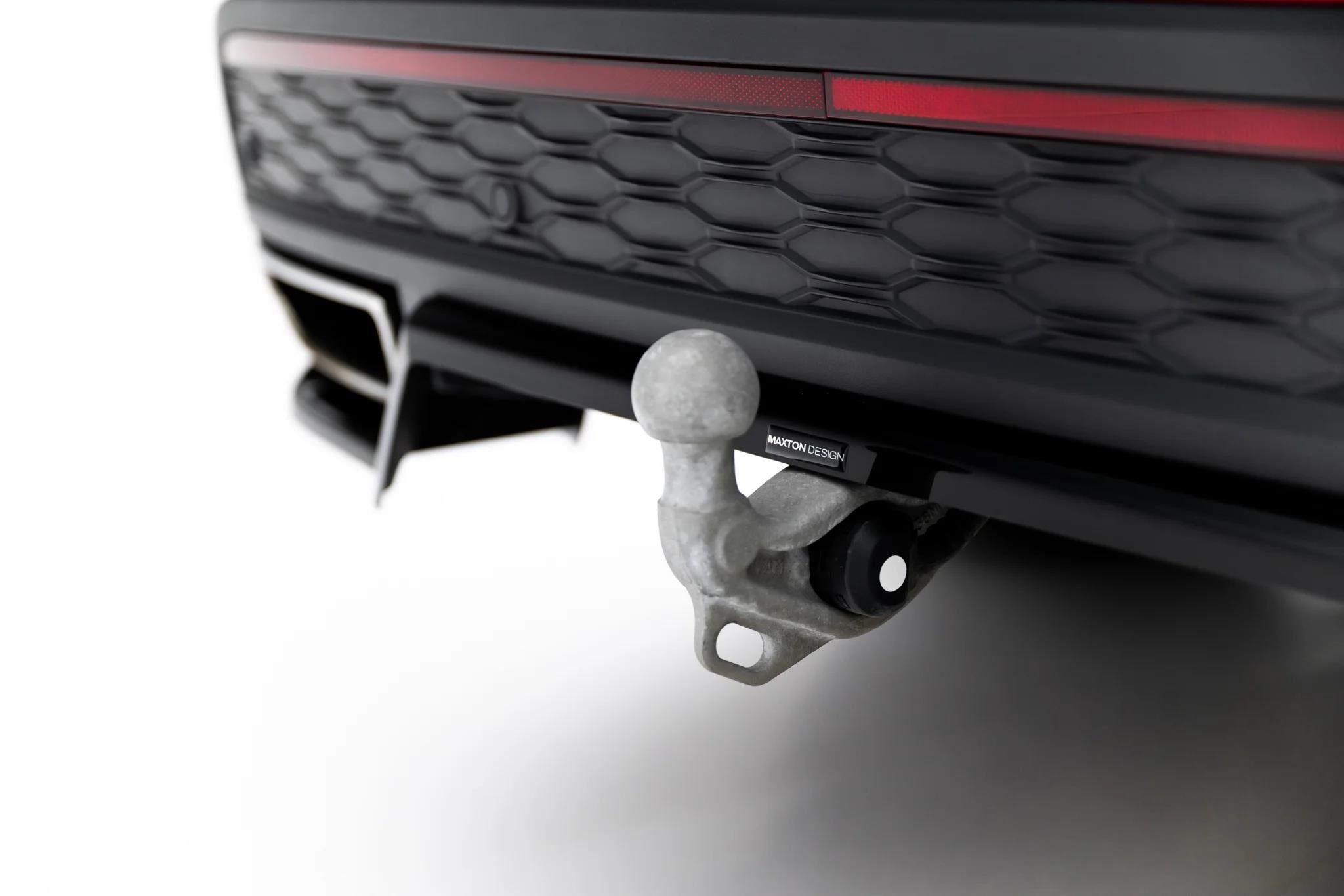Maxton Design Street+ Mittlerer Diffusor RACE passend für Skoda Kodiaq RS Mk2 schwarz Hochglanz