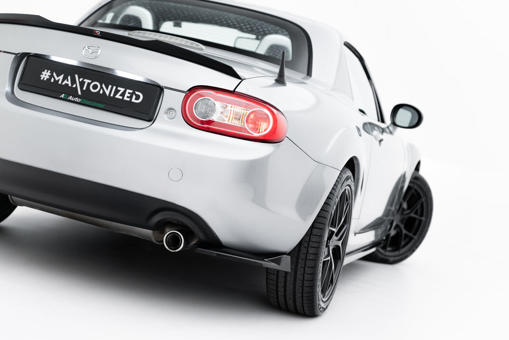 Maxton Design Heck Ansatz Flaps Diffusor passend für Mazda MX-5 Mk3 (NC) Facelift schwarz Hochglanz