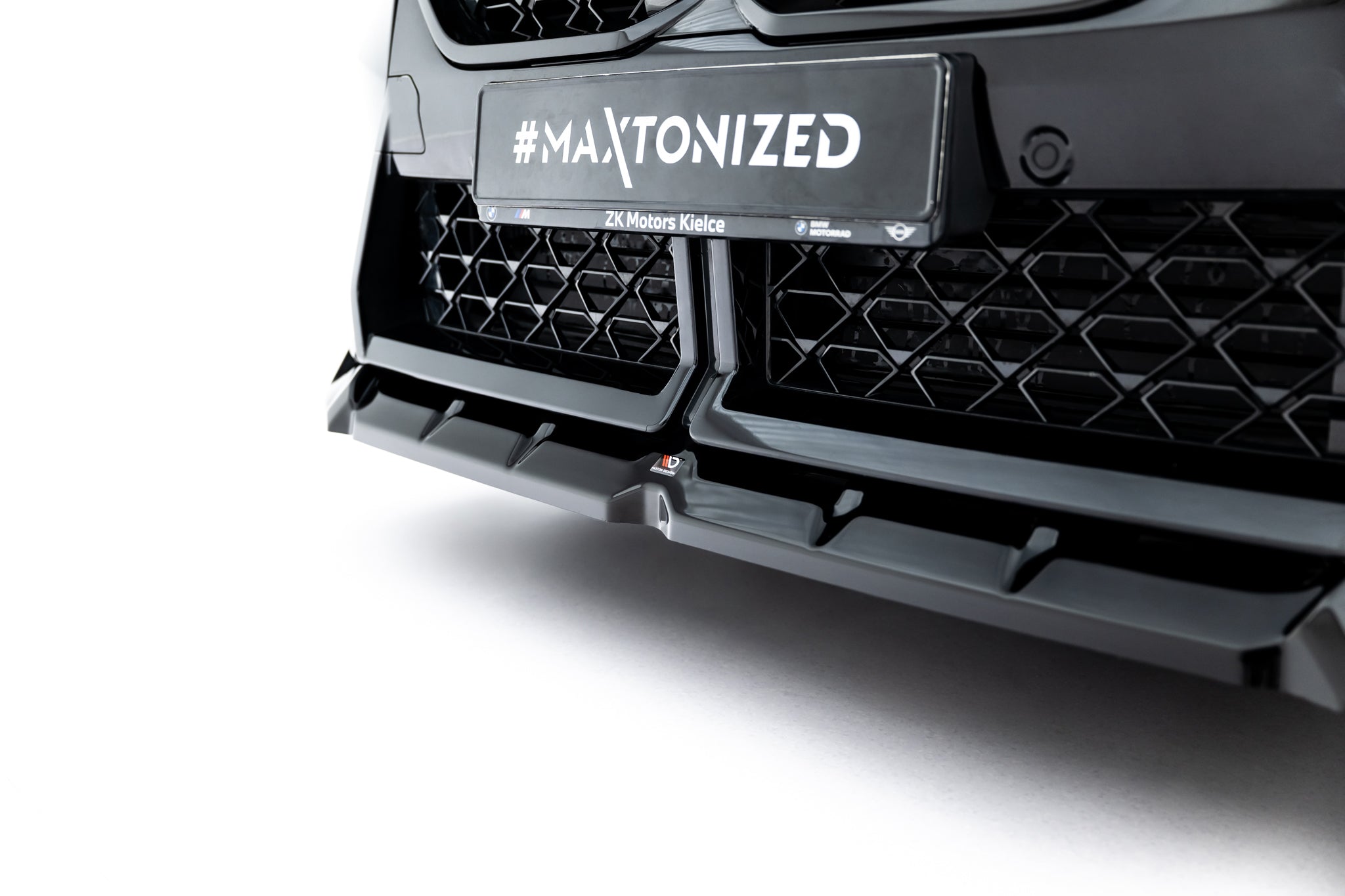 Maxton Design Street+ Spoilerlippe Front Ansatz passend für BMW X2 M-Paket / iX2 U10 schwarz Hochglanz