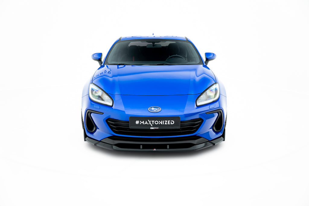 Maxton Design Street+ Spoilerlippe Front Ansatz V.3 passend für Subaru BRZ Mk2 schwarz Hochglanz