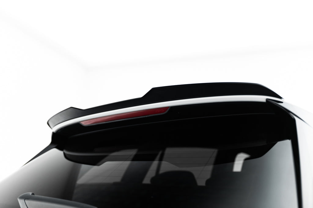 Maxton Design Spoiler CAP passend für VW Golf Variant Mk8 Facelift schwarz Hochglanz