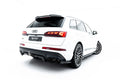 Maxton Design Street+ Mittlerer Diffusor RACE passend für Audi SQ7 Mk2 Facelift 2 schwarz Hochglanz