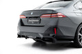 Maxton Design Heck Ansatz Flaps Diffusor V.1 passend für BMW 5er / i5 M-Paket Limousine / Touring G60 / G61 schwarz Hochglanz
