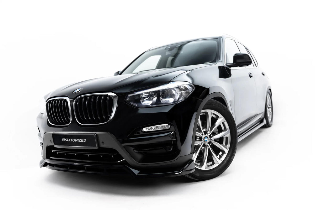 Maxton Design Frontspoiler für BMW X3 G01 [2017-2021] | Schwarz Hochglanz | ABS-Kunststoff