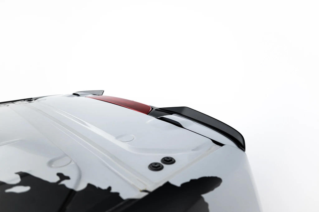 Maxton Design Spoiler CAP passend für VW Transporter T7 / Ford Transit Custom Mk2 schwarz Hochglanz