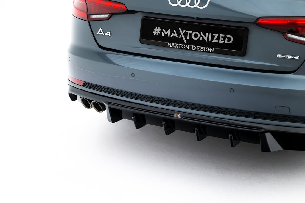 Maxton Design Diffusor Heck Ansatz V.2 passend für Audi A4 S-Line Limousine / Avant B9