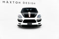 Maxton Design Street+ Spoilerlippe Front Ansatz passend für Porsche Cayenne Turbo / Standard Mk2 schwarz Hochglanz