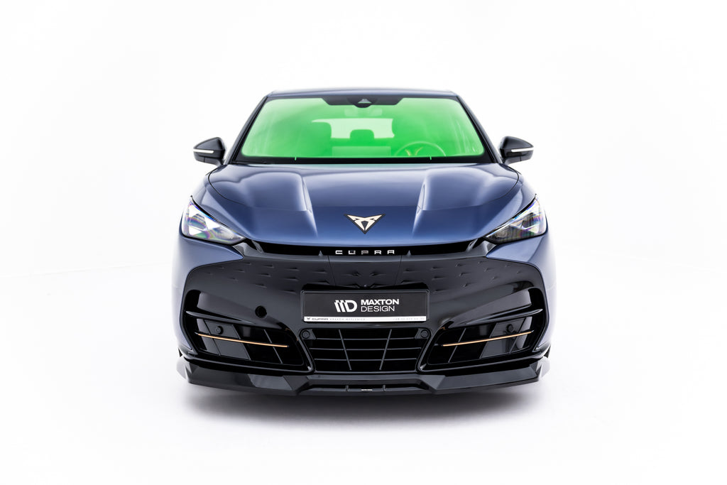 Maxton Design Street+ Spoilerlippe Front Ansatz passend für Cupra Tavascan Mk1 schwarz Hochglanz