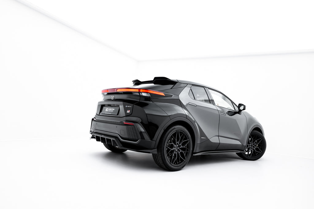 Maxton Design Spoiler CAP passend für Toyota C-HR Mk2 schwarz Hochglanz