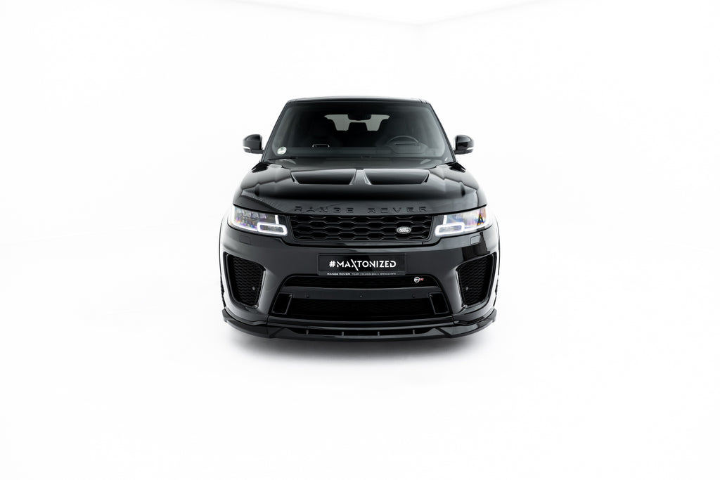 Maxton Design Street+ Spoilerlippe Front Ansatz passend für Land Rover Range Rover SVR Mk2 Facelift schwarz Hochglanz