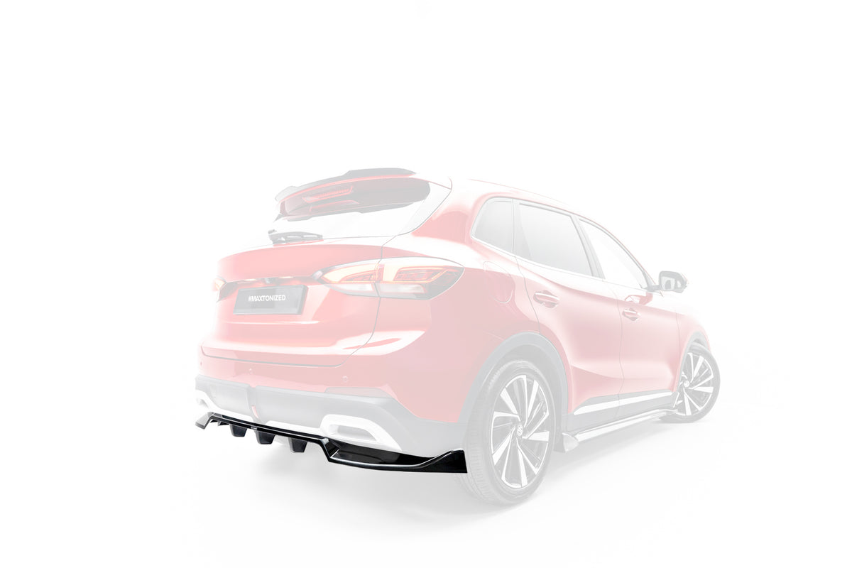 Maxton Design Street+ Mittlerer Diffusor RACE für MG ZS Mk2 [2024-] | Schwarz Hochglanz | ABS-Kunststoff