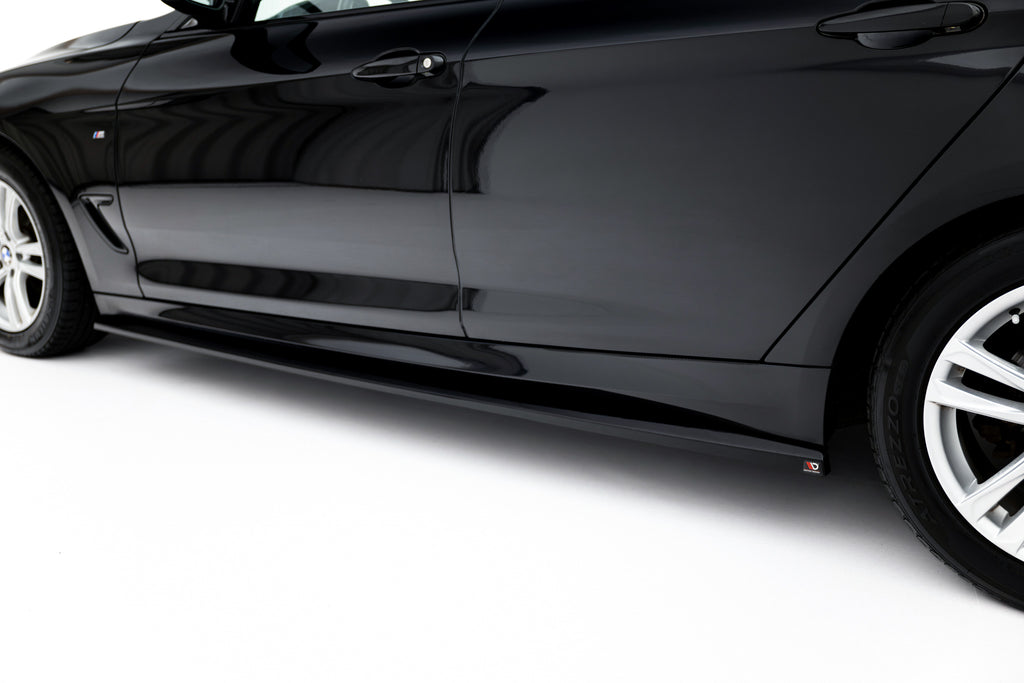Maxton Design Street+ Seitenschweller Leisten passend für BMW 3er GT M-Paket F34 schwarz Hochglanz