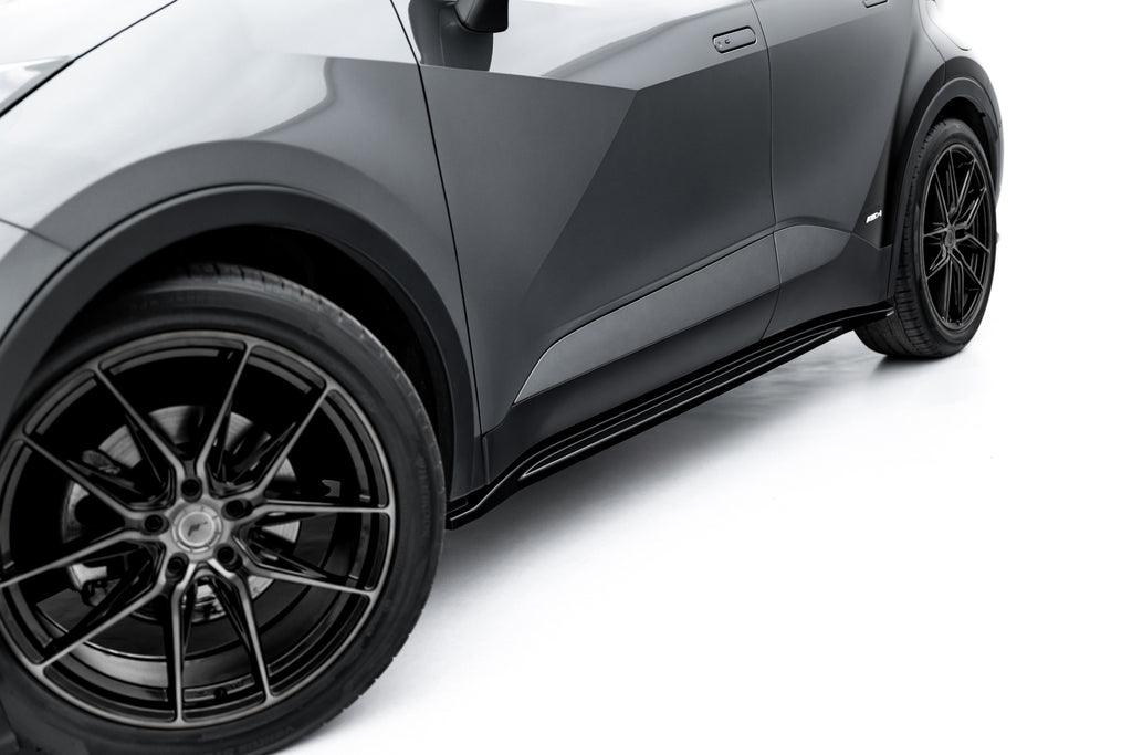 Maxton Design Street+ Seitenschweller Leisten passend für Toyota C-HR Mk2 schwarz Hochglanz