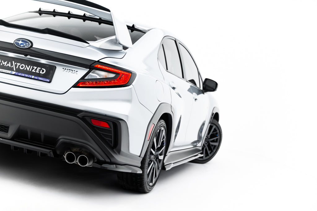 Maxton Design Heck Ansatz Flaps Diffusor passend für Subaru WRX STI Mk2 schwarz Hochglanz