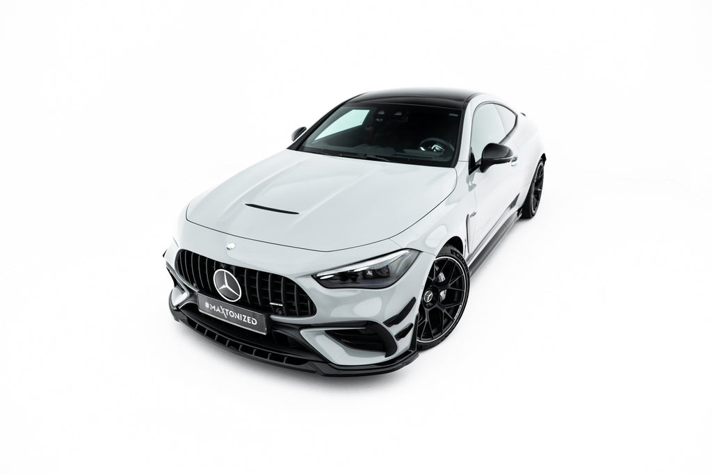 Maxton Design Street+ Spoilerlippe Front Ansatz passend für Mercedes-AMG CLE 53 Aero C236 schwarz Hochglanz