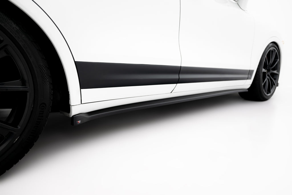 Maxton Design Street+ Seitenschweller Leisten passend für Porsche Cayenne Turbo / Standard Mk2 schwarz Hochglanz
