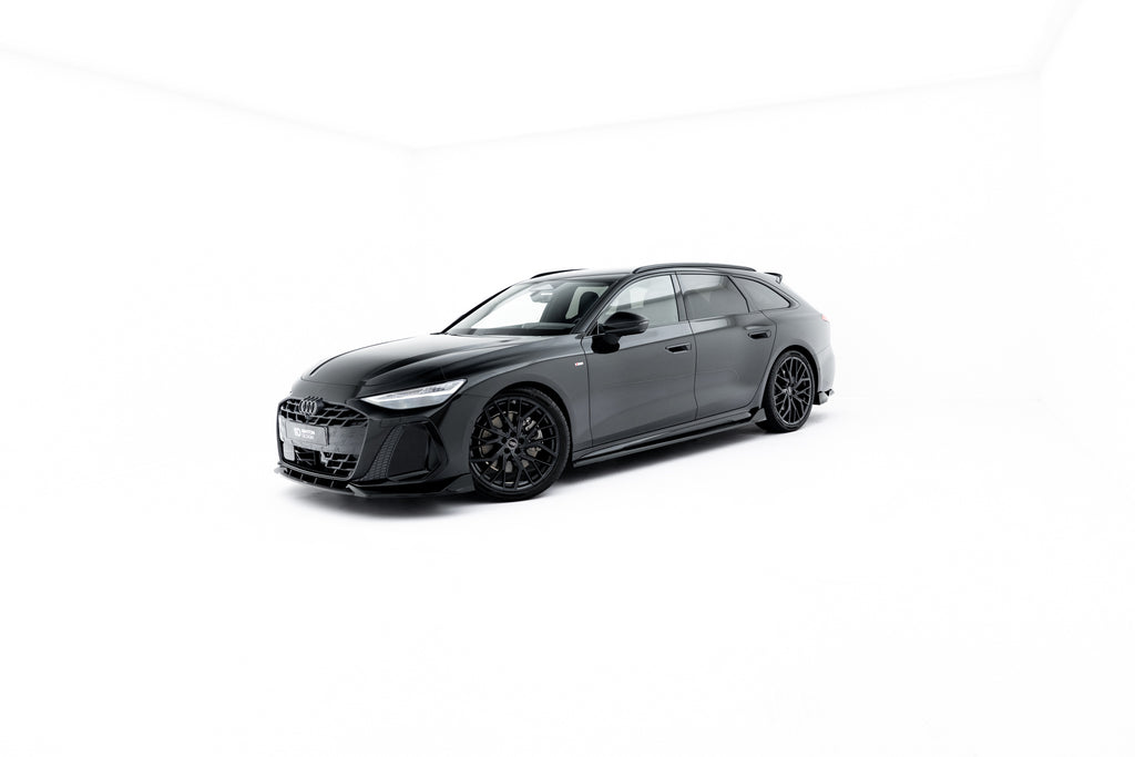 Maxton Design Street+ Seitenschweller Leisten V.2 passend für Audi A6 S-Line C9 schwarz Hochglanz