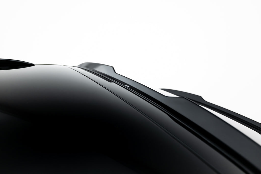 Maxton Design Höher Spoiler CAP passend für Porsche Macan EV Mk1 schwarz Hochglanz