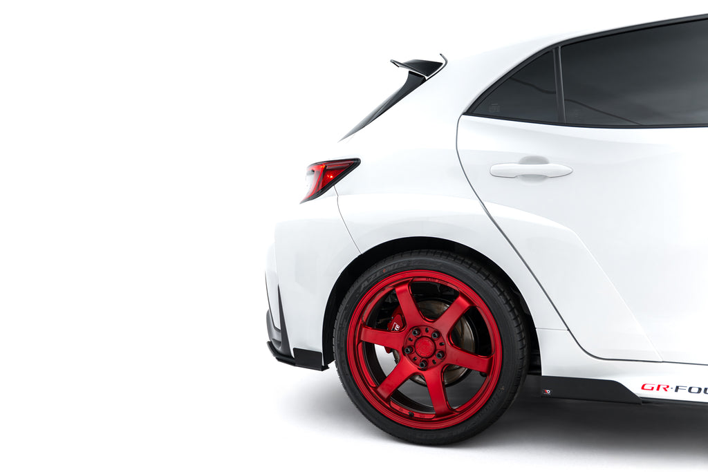 Maxton Design Street Pro Heck Ansatz Flaps Diffusor + Flaps passend für Toyota GR Corolla Mk12 schwarz Hochglanz