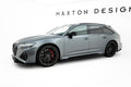 Maxton Design Street+ Seitenschweller Leisten passend für V.1 passend für Audi RS6 C8 / C8 Facelift schwarz Hochglanz