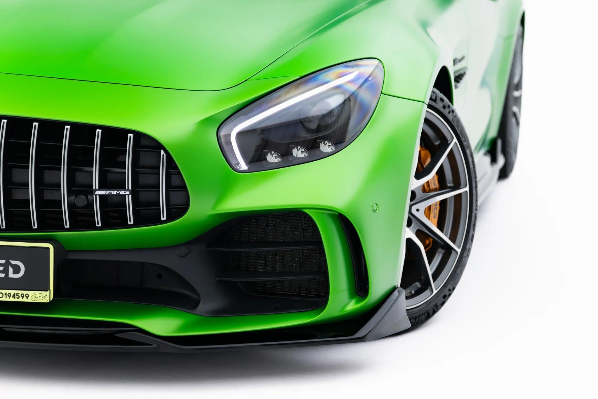 Maxton Design Street+ Spoilerlippe Front Ansatz passend für Mercedes-AMG GT R C190 Facelift schwarz Hochglanz