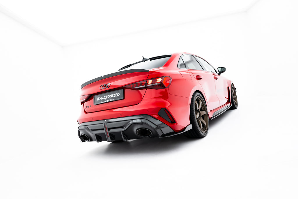 Maxton Design Prepreg Carbon Fiber Heckklappenspoiler V.2 Audi RS3 / S3 / A3 S-Line / A3 Limousine 8Y Facelift für Audi A3