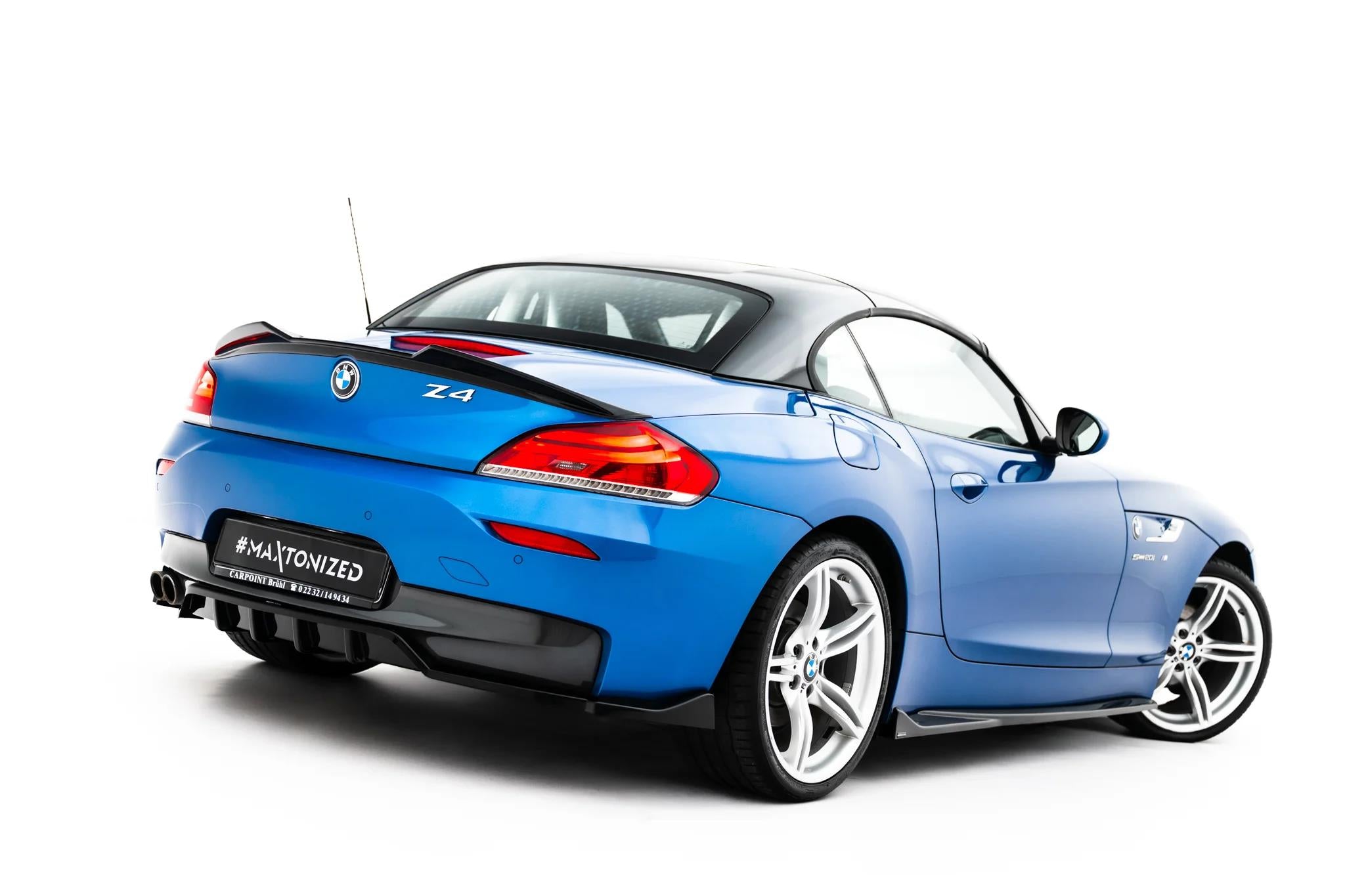 Maxton Design Street+ Mittlerer Diffusor Race V.2 Passend für Bmw Z4 M-Paket E89 Facelift Schwarz Hochglanz