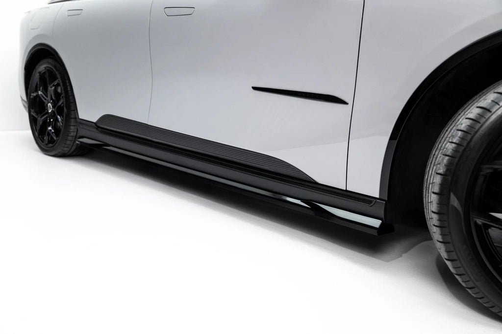 Maxton Design Street+ Seitenschweller Leisten für Mazda 6e Mk1 [2024-] | Schwarz Hochglanz | ABS-Kunststoff | mit TTG (eintragungsfrei)