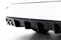 Maxton Design Diffusor Heck Ansatz passend für VW Golf R Variant Mk8 / Mk8 Facelift schwarz Hochglanz