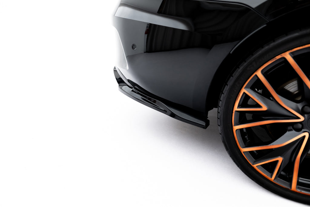 Maxton Design Heck Ansatz Flaps Diffusor V.5 passend für Cupra Leon ST Mk1 Facelift schwarz Hochglanz