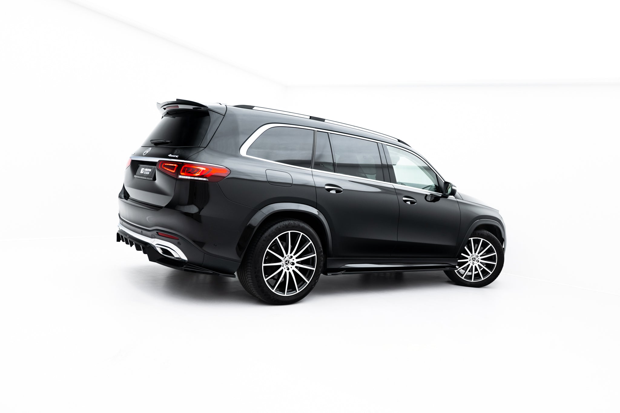 Maxton Design Street+ Seitenschweller Leisten V.2 passend für Mercedes-Benz GLS AMG-Line X167 / X167 Facelift schwarz Hochglanz