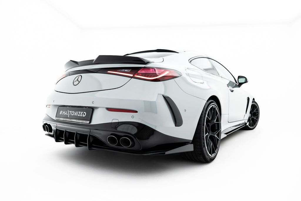 Maxton Design Street Pro Heckschürze + Flaps passend für Mercedes-AMG CLE 53 Aero C236 schwarz Hochglanz