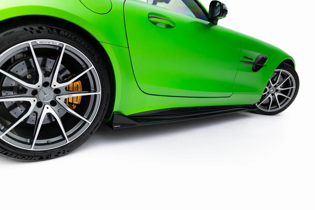 Maxton Design Street+ Seitenschweller Leisten passend für Mercedes-AMG GT R C190 Facelift schwarz Hochglanz