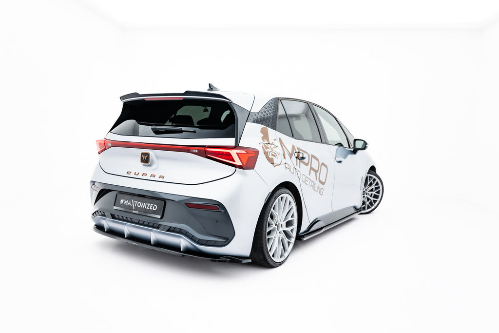 Maxton Design Spoiler CAP passend für Cupra Born Mk1 schwarz Hochglanz