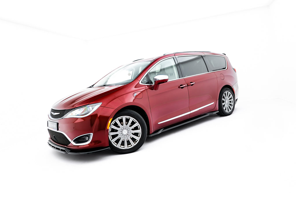 Maxton Design Street+ Seitenschweller Leisten V.2 passend für Chrysler Pacifica Mk2 schwarz Hochglanz