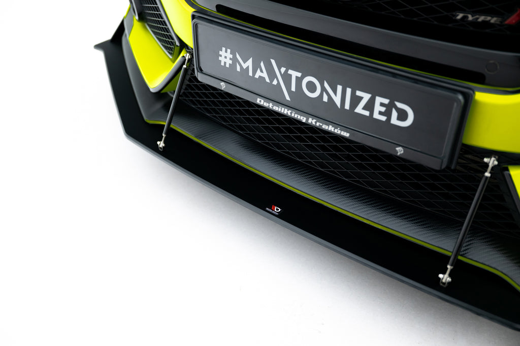 Maxton Design Street Pro Street+ Spoilerlippe Front Ansatz passend für Honda Civic Type-R Mk10 / Mk10 Facelift