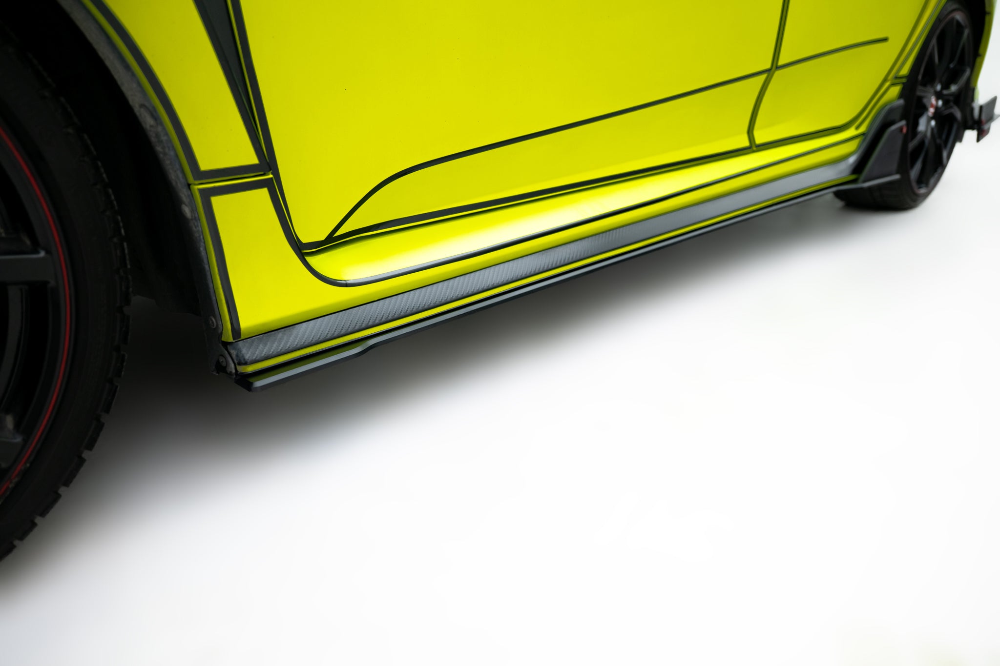 Maxton Design Street Pro Street+ Seitenschweller Leisten passend für Honda Civic Type-R Mk10 / Mk10 Facelift