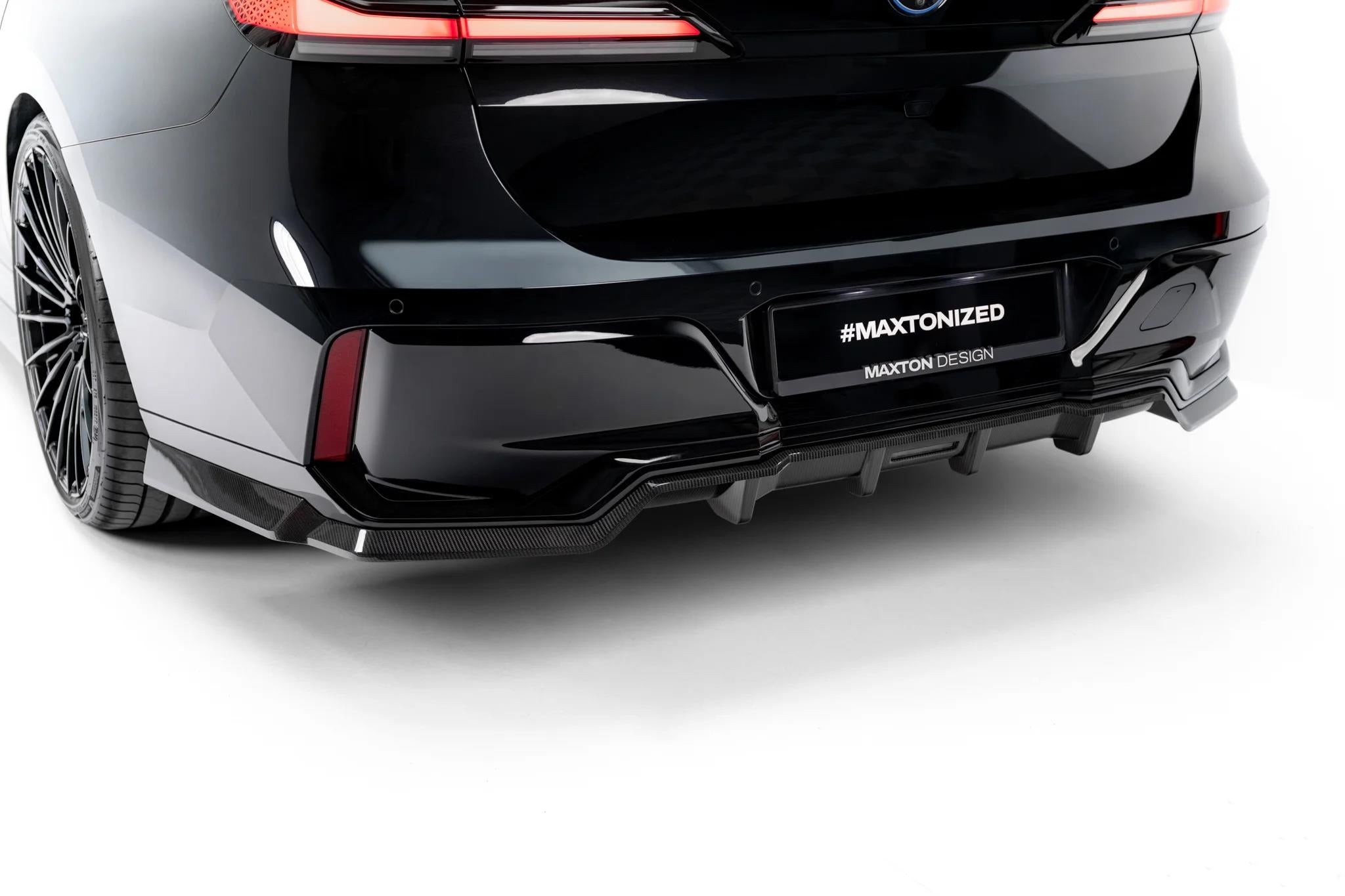 Maxton Design Prepreg Carbon Fiber Rear Splitter (mit Einem Vertikalem Balken) Bmw 7 M-Paket / I7 M-Paket G70