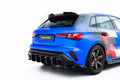 Maxton Design Heck Ansatz Flaps Diffusor V.3 passend für Audi RS3 Sportback 8Y Facelift schwarz Hochglanz