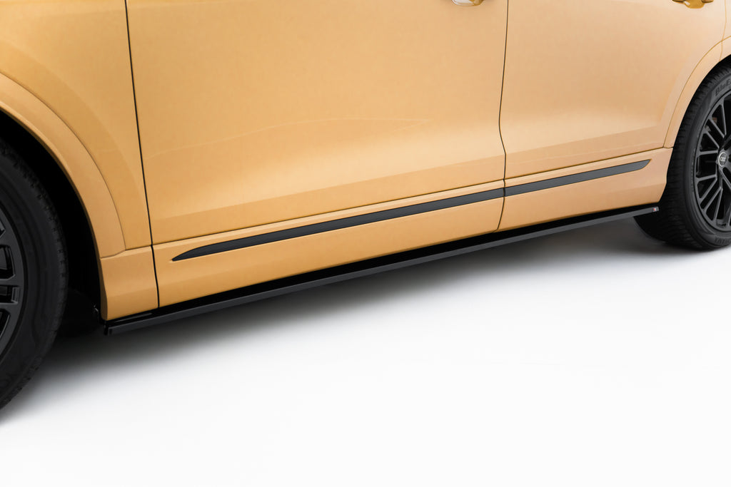 Maxton Design Street+ Seitenschweller Leisten passend für V.1 passend für Audi Q8 S-line / SQ8 Mk1 Facelift schwarz Hochglanz